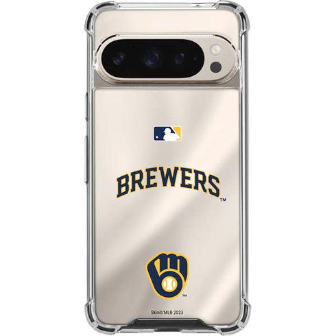 MLB Milwaukee Brewers Home Jersey Pixel 9/9 Pro Clear Case